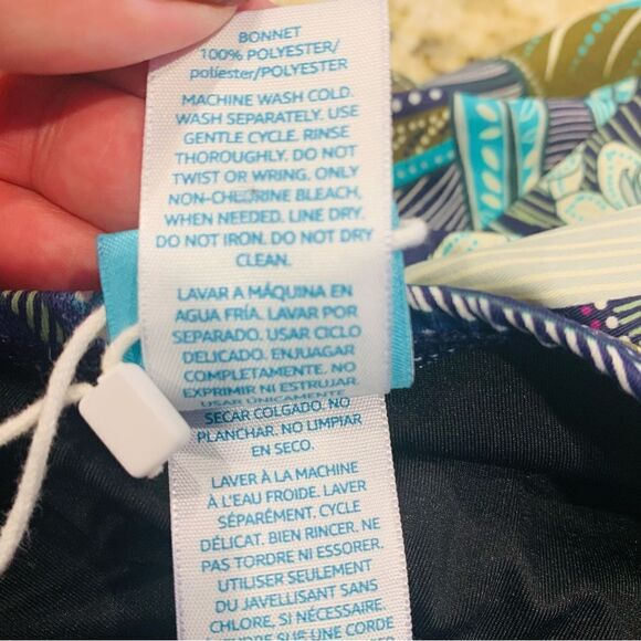 Coastal Blue Tropical Print One Piece Swimsuit Size XS - Picture 9 of 11